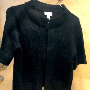 Black Loft short sleeve sweater